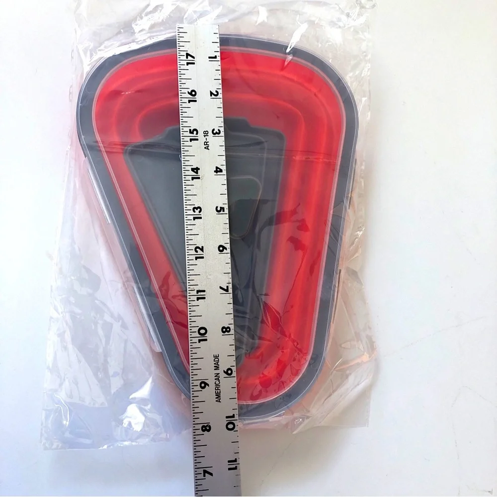 Luxe Red Pizza Slice Storage Set of 2 New in Box